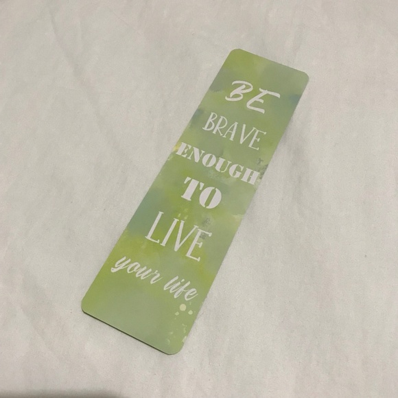 Be Brave Enough to Live Your Life Bookmark Double Sided I Can Motivational - Picture 1 of 2